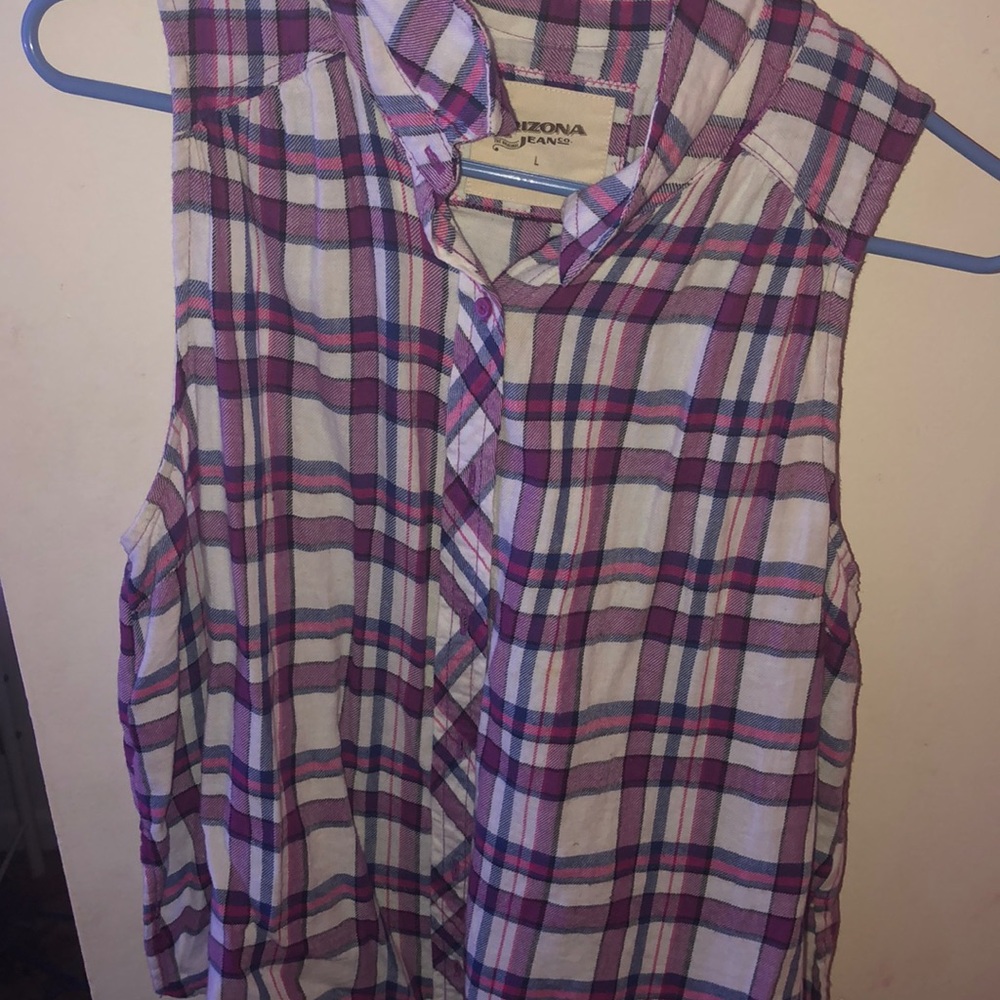 Button down tank top